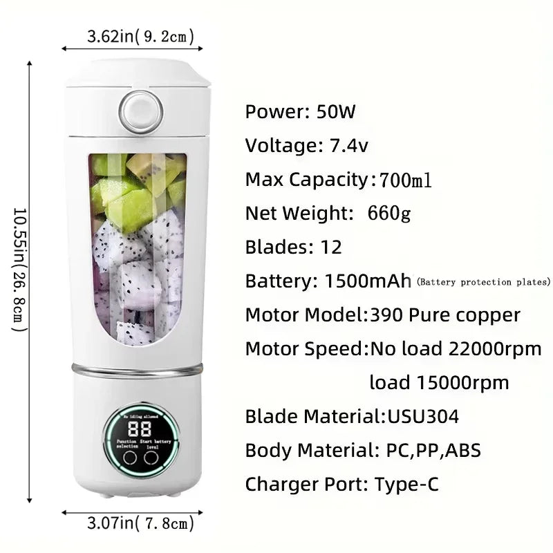 Smoothio 700ML Smart Portable Blender